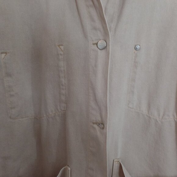 FREE PEOPLE We The Free NWOT Avery Denim Jacket / Softest Sand - Picture 11 of 15